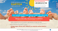 Desktop Screenshot of karykanadmorzem.pl