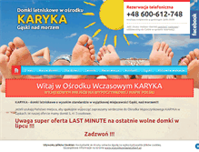Tablet Screenshot of karykanadmorzem.pl